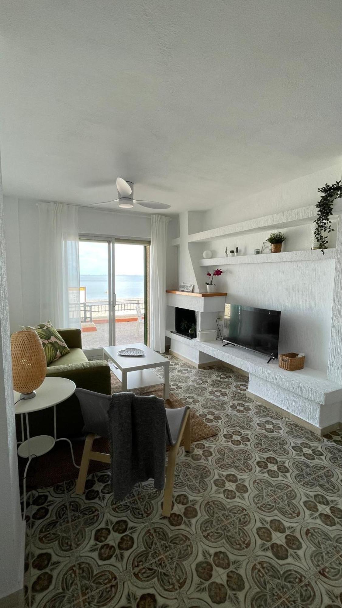 Charming Beachfront Apartment Múrcia Exterior foto
